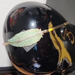 G By Gennero Metal Feather Bling One Size Headband